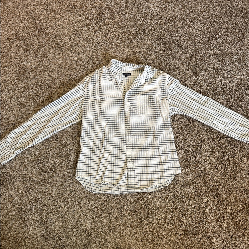 White and Navy Button Down Shirt | J. Crew Button Down | Men’s Button Down Shirt